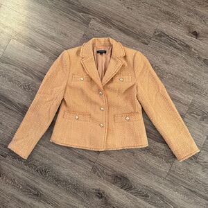 Ann Taylor Tweed Patch Pocket Jacket